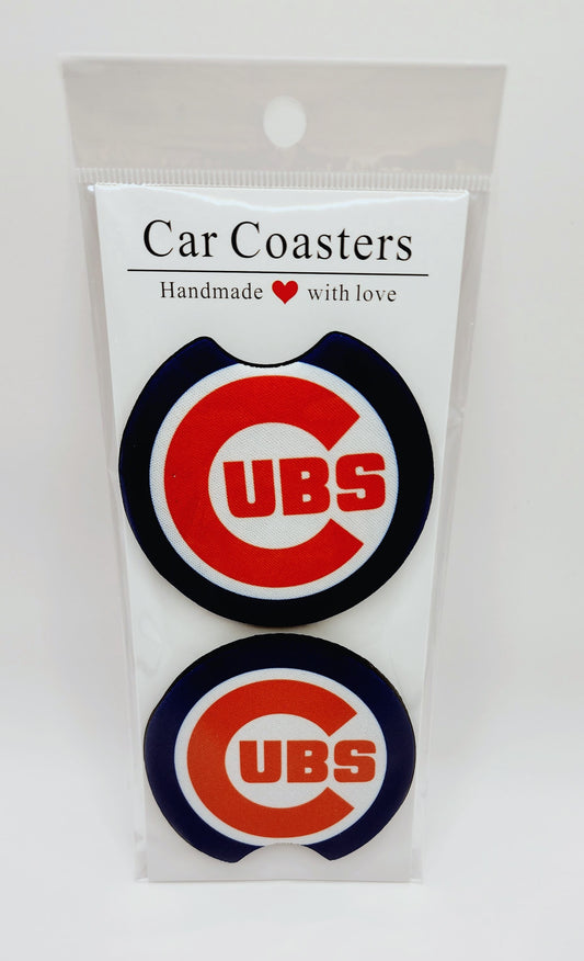 Chicago Cubs Car Coasters