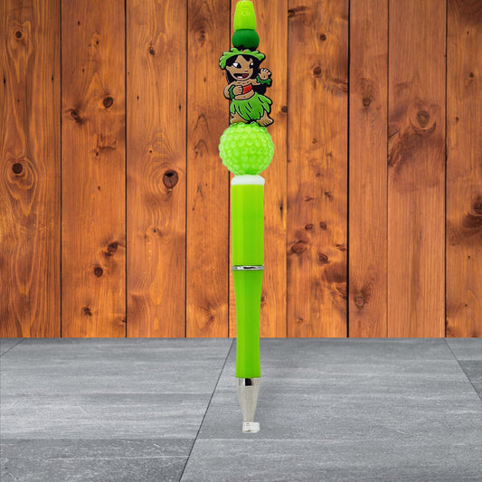 Lilo Inspired Silicone Beaded Pen